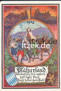 Itzek Bierkr&uuml;ge Speyer Postkarten - kleiner blau-109